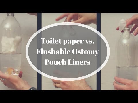 Testing Flushable Ostomy Pouch Liners (can they be flushed safely?)