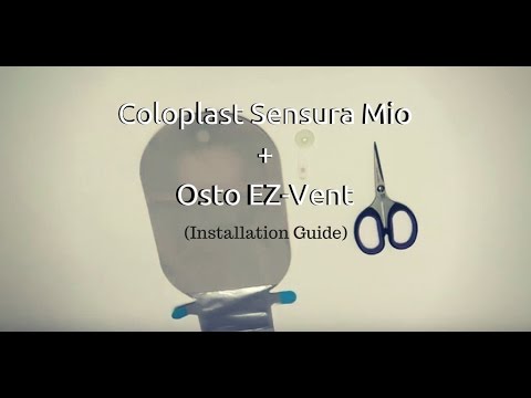 How to put an Osto EZ-Vent on the Coloplast Sensura Mio Click: Ostomy Tips