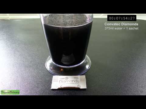 Ostomy product: ConvaTec Diamonds - gelling time-lapse