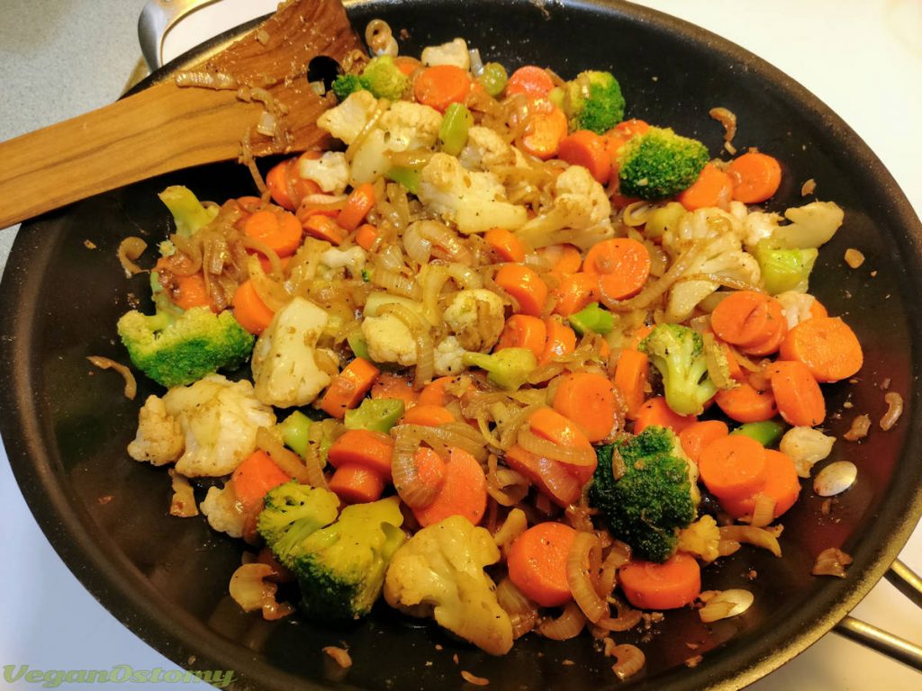 Fried mixed vegetables