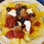 Tortillas with salsa and vegan cream cheese
