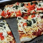 Vegan pizza with Daiya nondairy cheese
