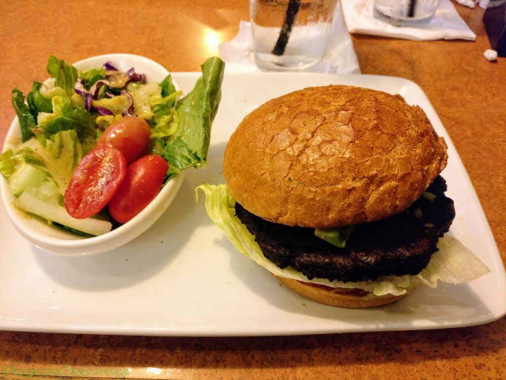 Veggie burger from a restaurant in Orlando