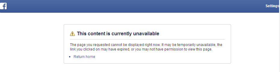 Facebook gybo denied