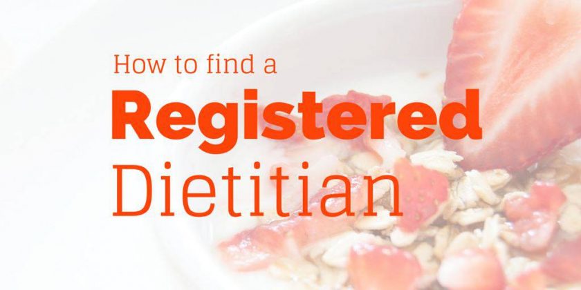 How to find a registered dietitian