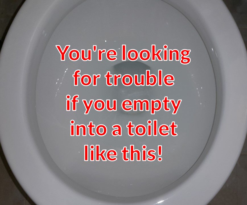 Ostomy toilet trouble