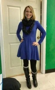 Blue Dress and Boots – Karin