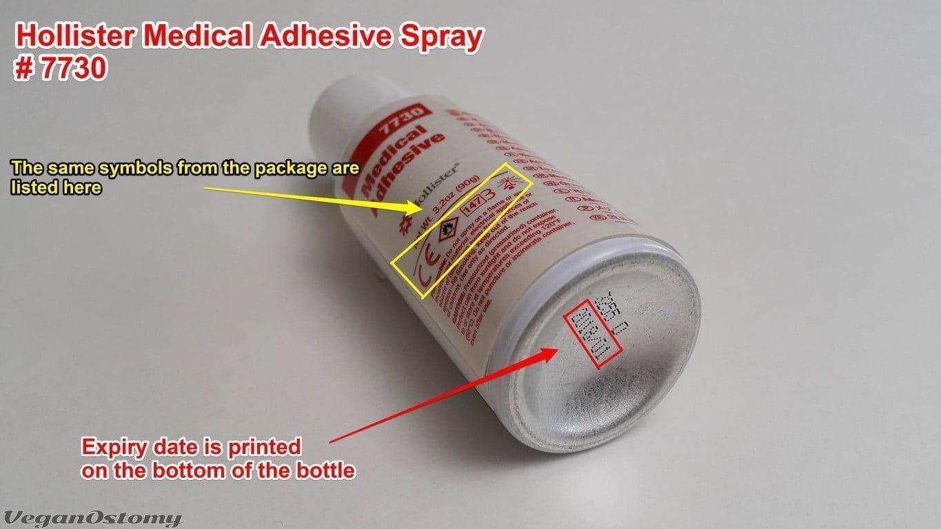 Hollister adhesive spray bottle info