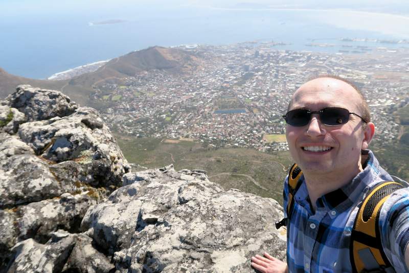 Cape Town view from Table Mountain VeganOstomy
