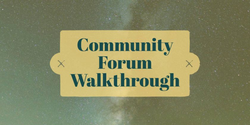 Forum walkthrough header small